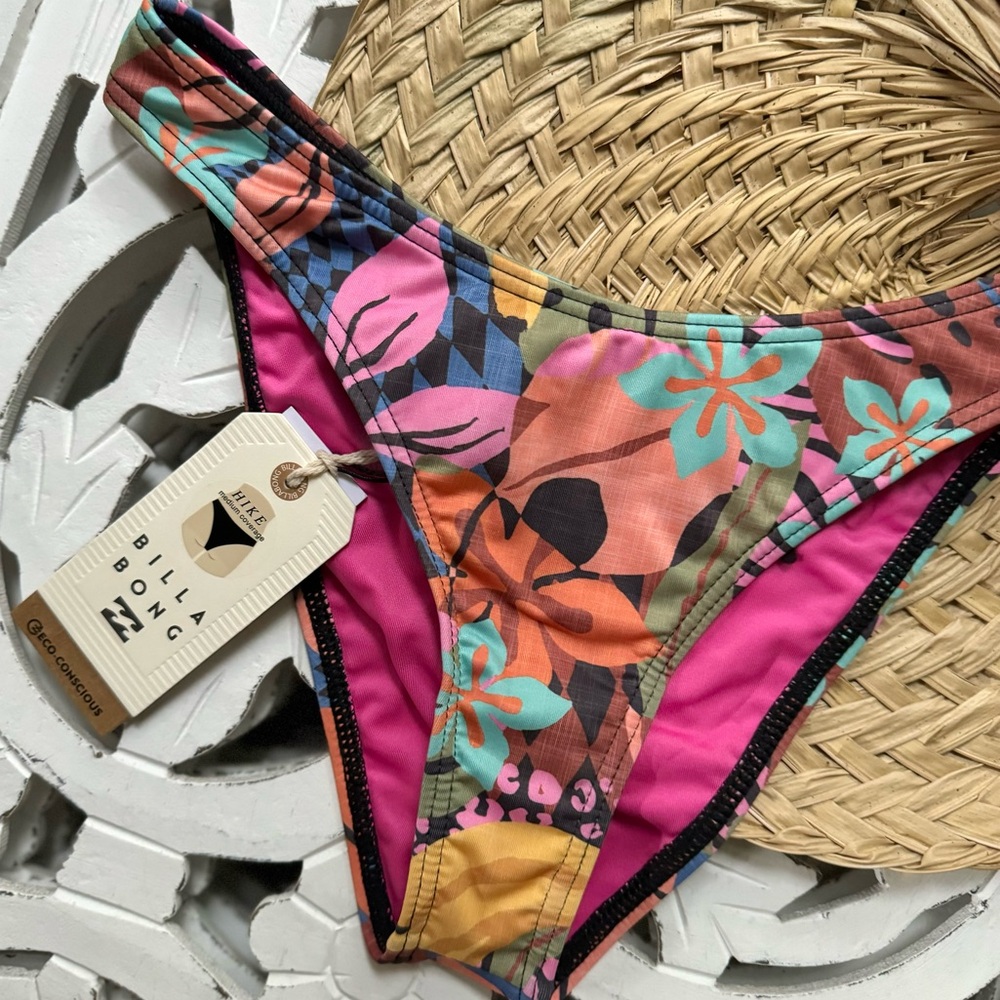 🌺🌺 BILLABONG 🌺🌺 MAMACITA TROPICAL BIKINI SWIM HIKE BOTTOM